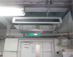 病院の厨房設置された業務用エアコン